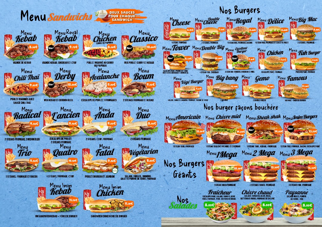image du menu snooker-food